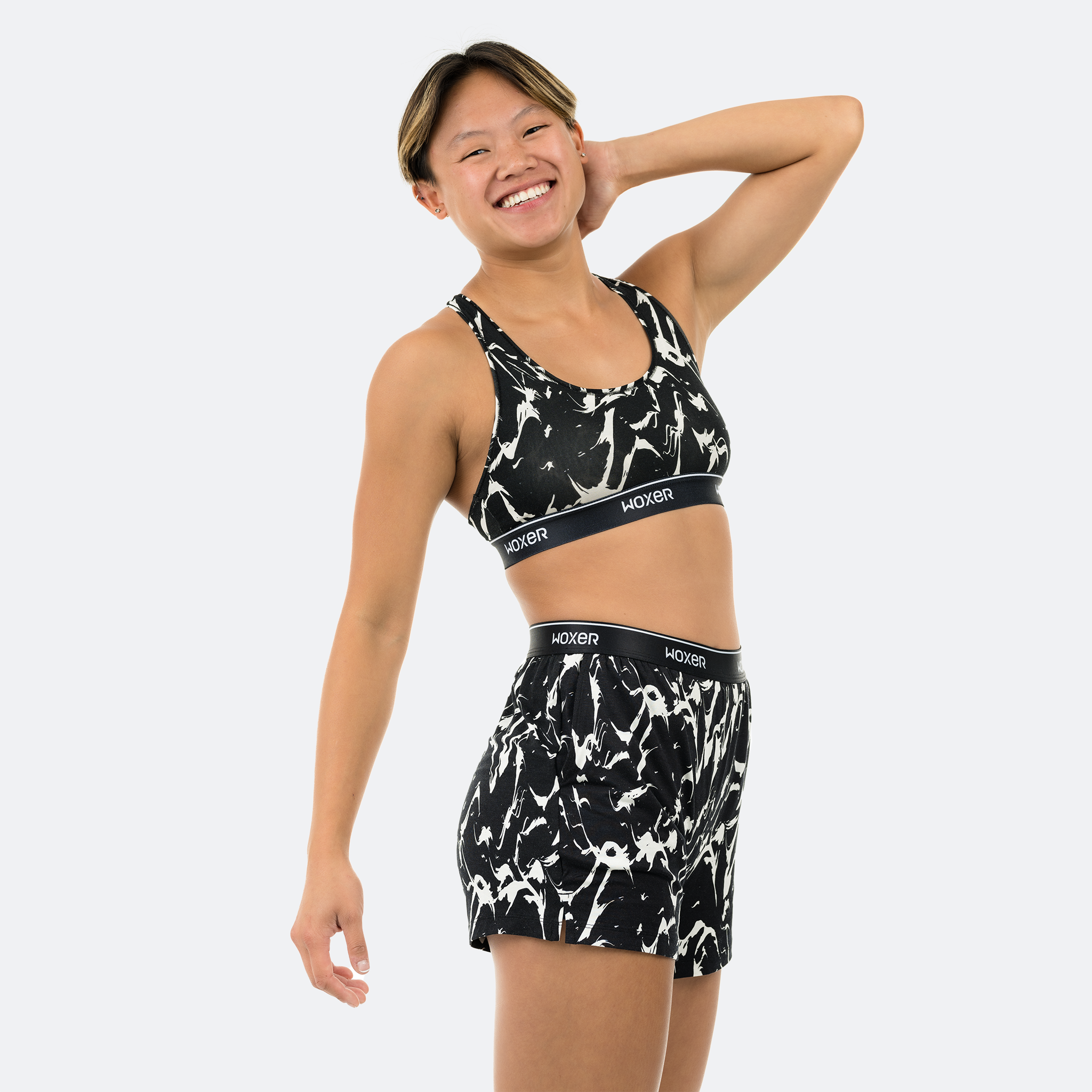 Megan wears a size S