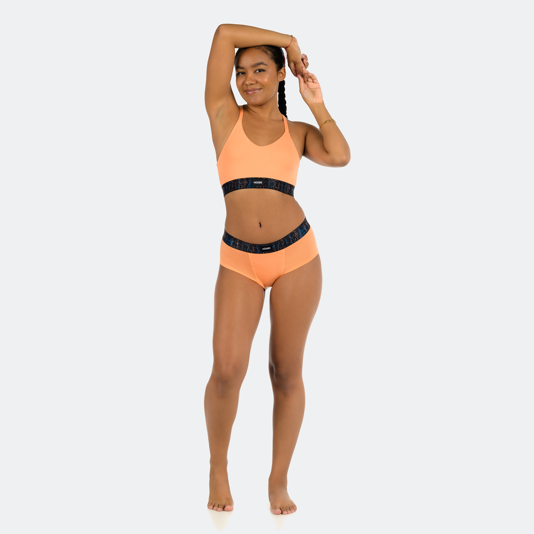 Cece wears a size S