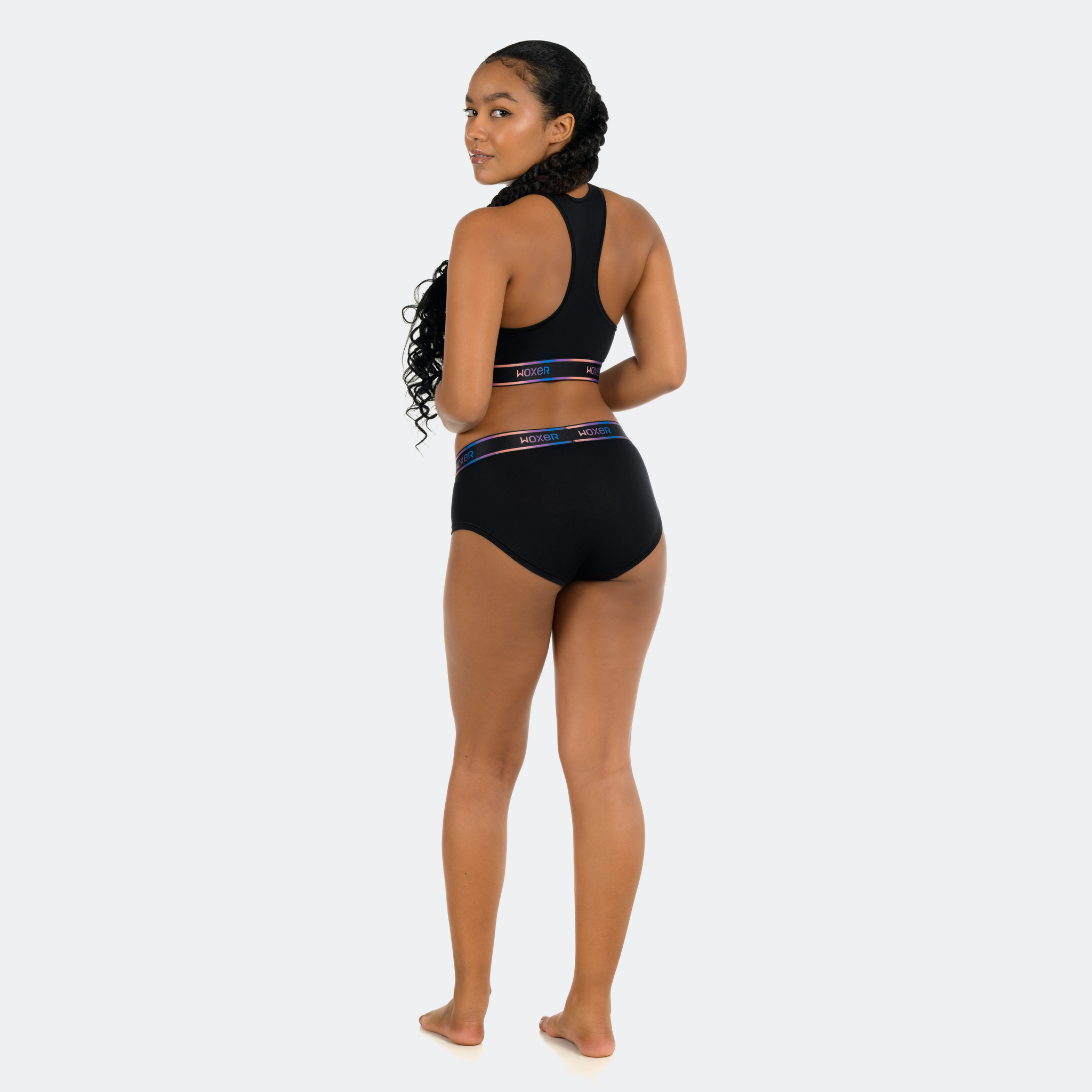 Cece wears a size S
