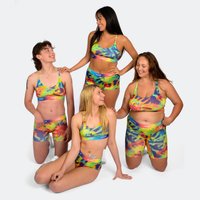 Kailey wears a size S, Carla wears a size L, Trini wears a size XL, Julianna wears a size S