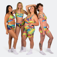 Carla wears a size L, Juliana wears a size S, Trini wears a size XL, Kailey wears a size S