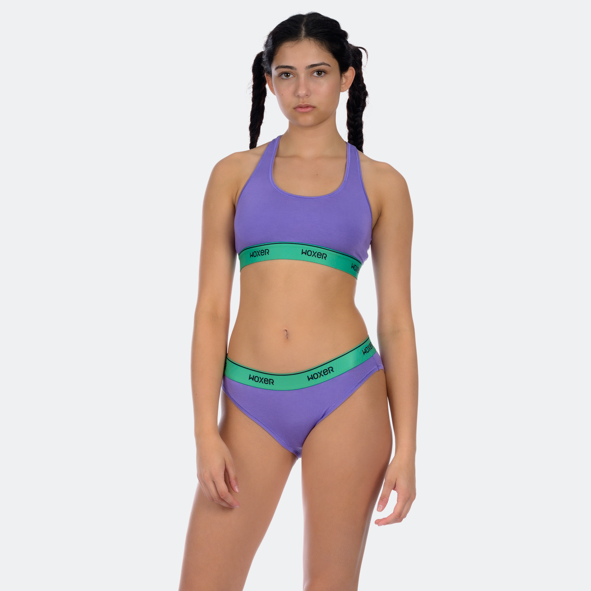 Maya wears a size S