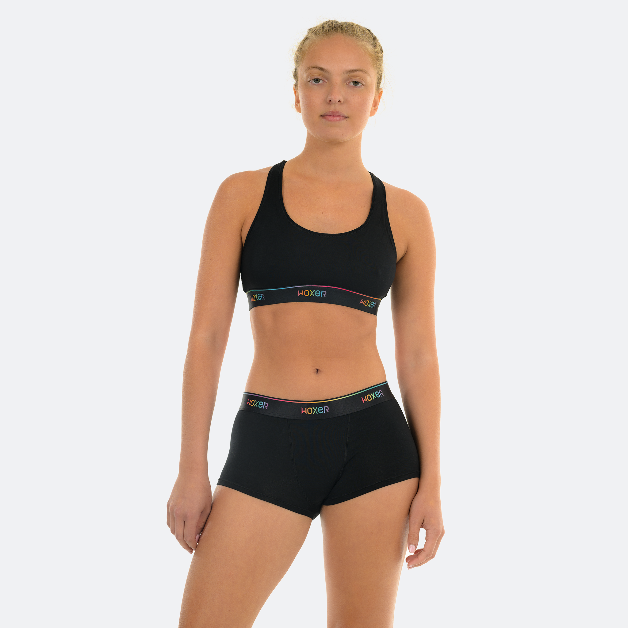 Angelica wears a size M