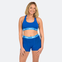 Star High Waisted Varsity Blue