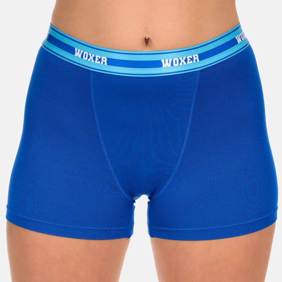 Star High Waisted Varsity Blue
