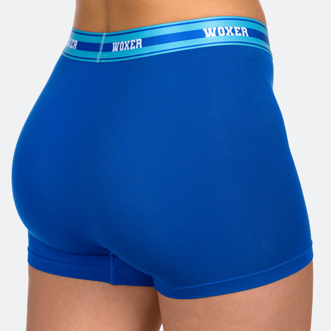 Star High Waisted Varsity Blue