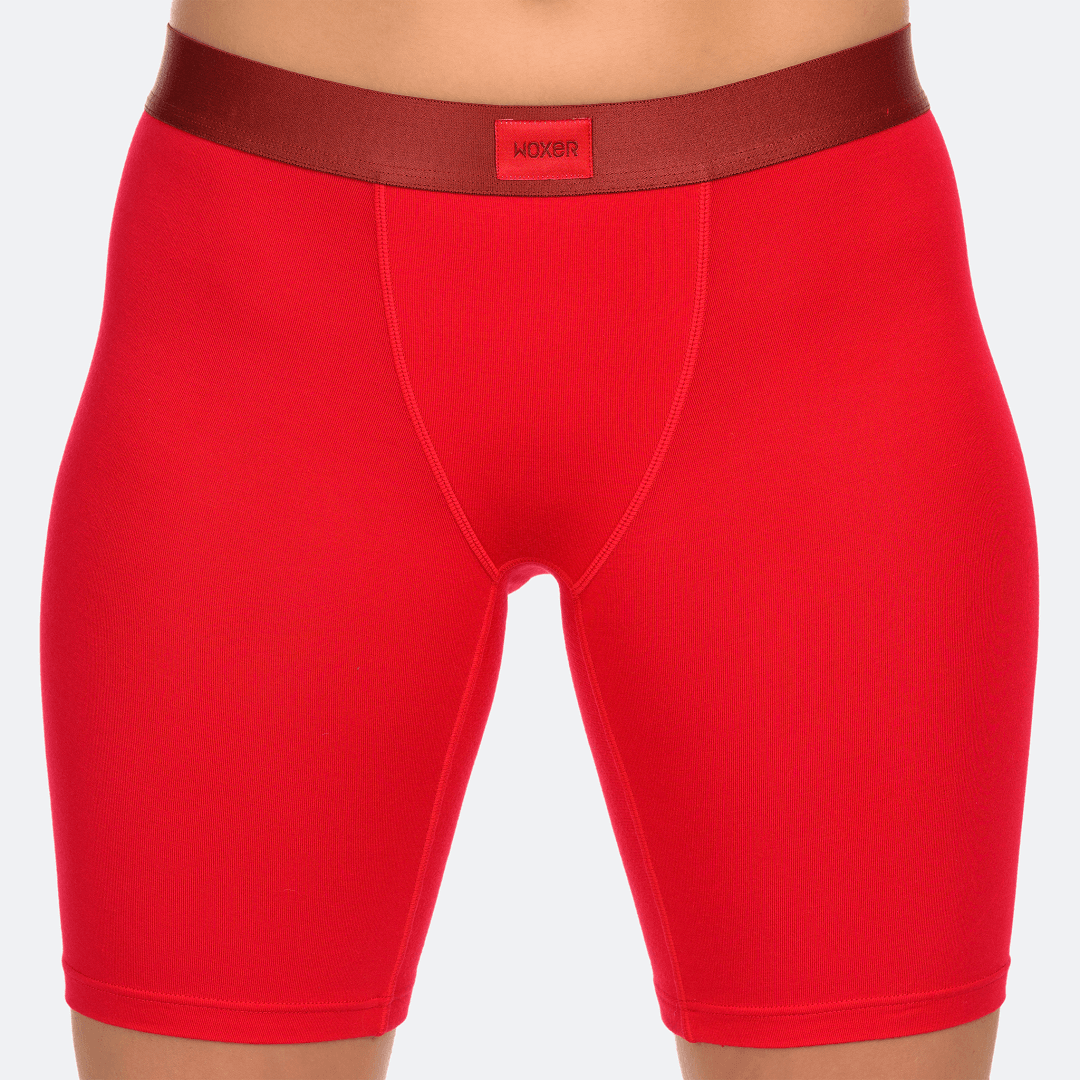 Biker Santa Red