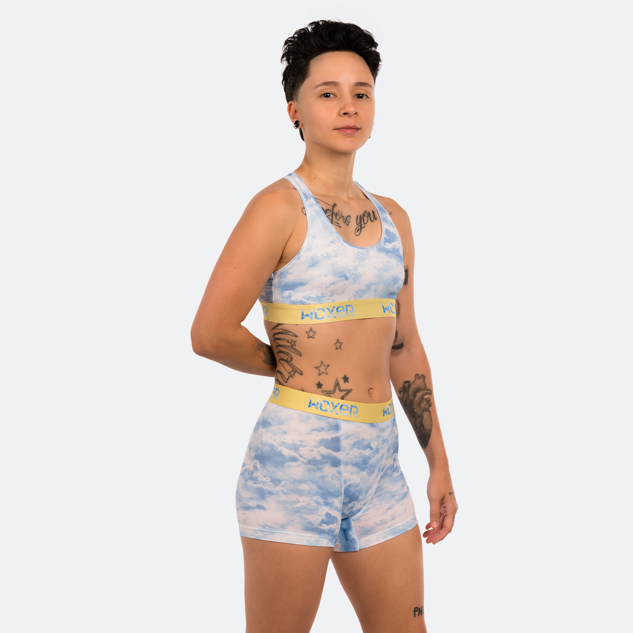 Star High Waisted Cloudy