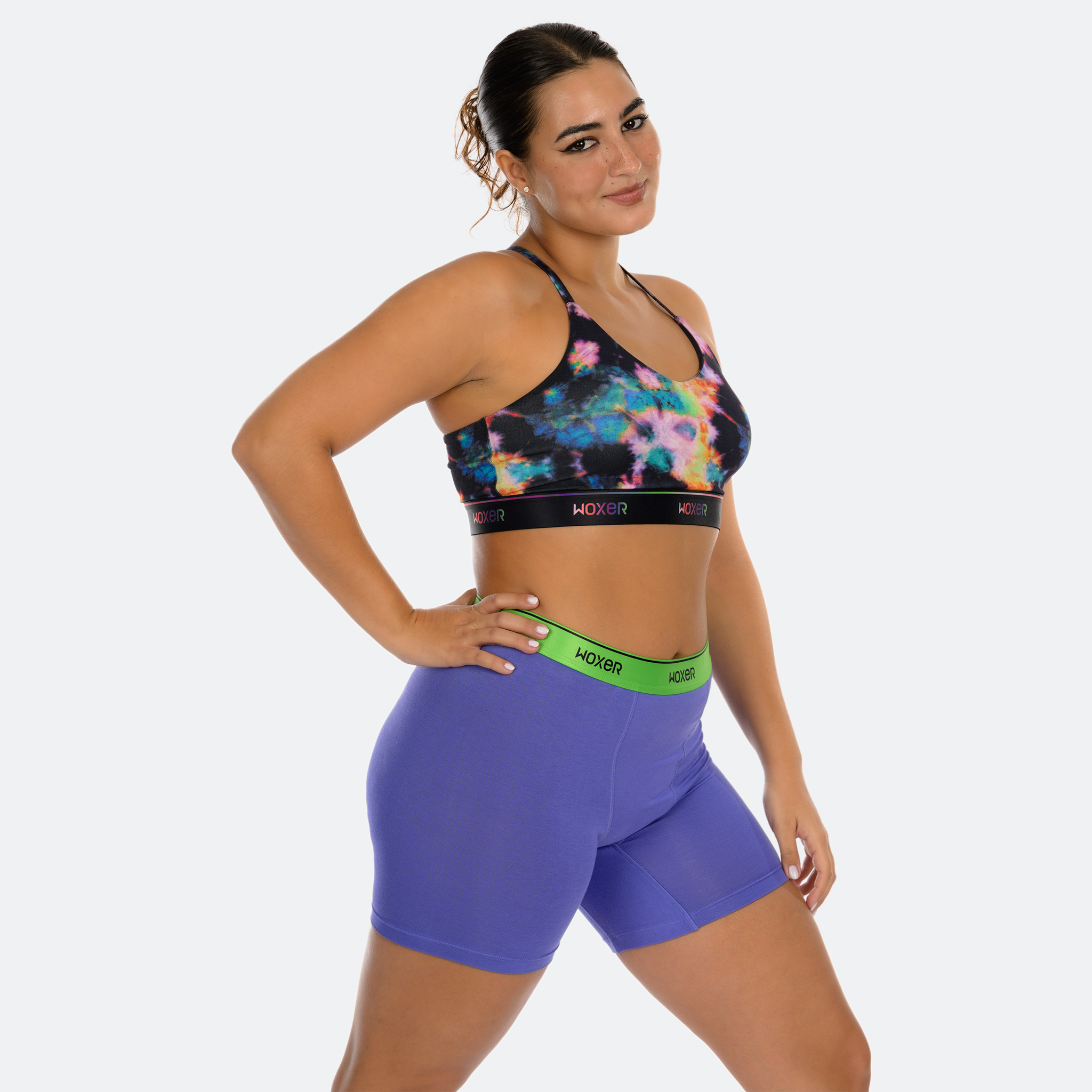 Baller High Waisted Digital Violet