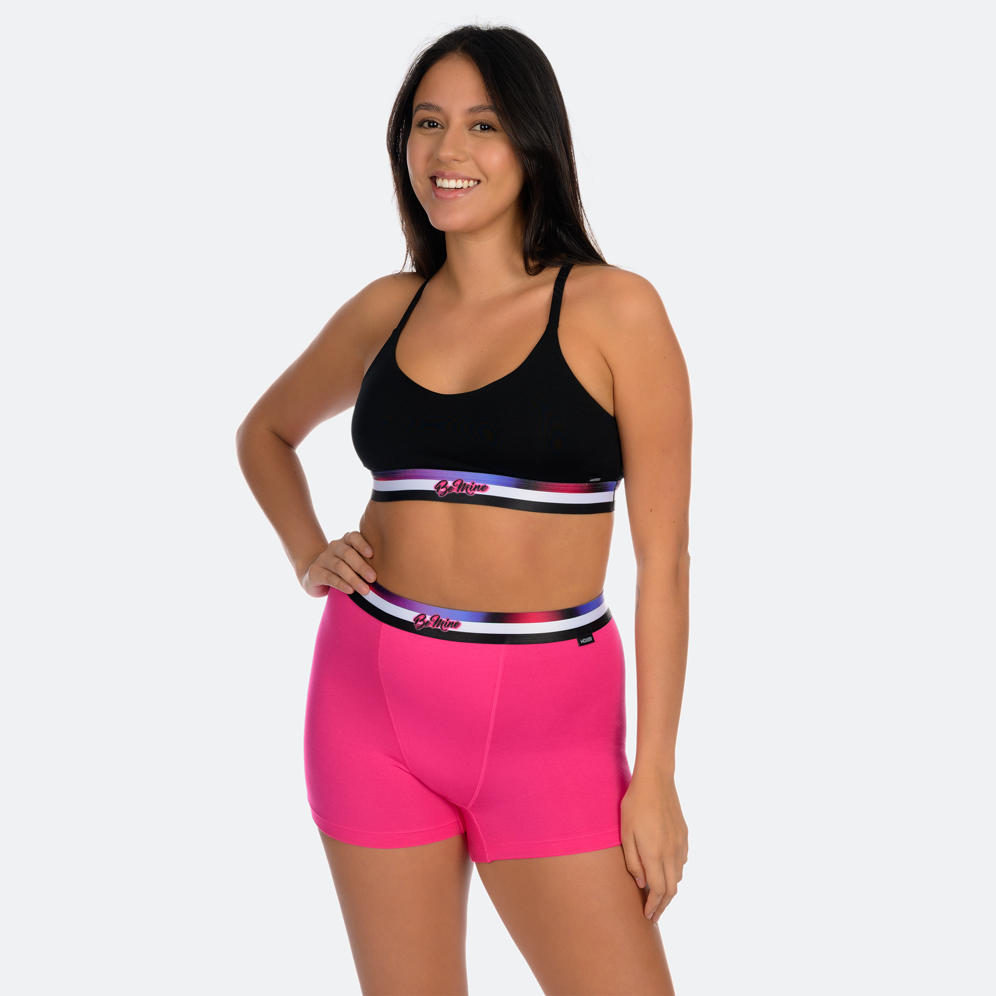 Star High Waisted Fuchsia