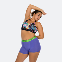 Star High Waisted Digital Violet