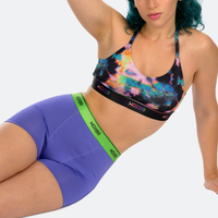 Star High Waisted Digital Violet