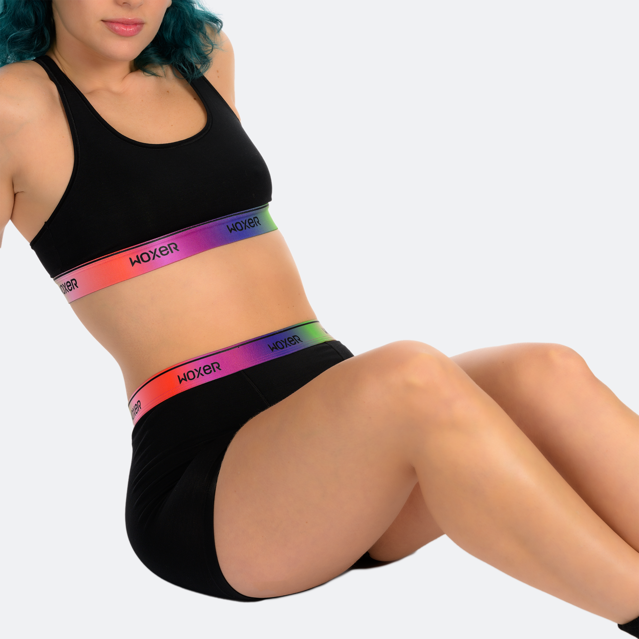 Star High Waisted Oil Slick
