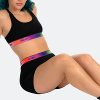 Star High Waisted Oil Slick