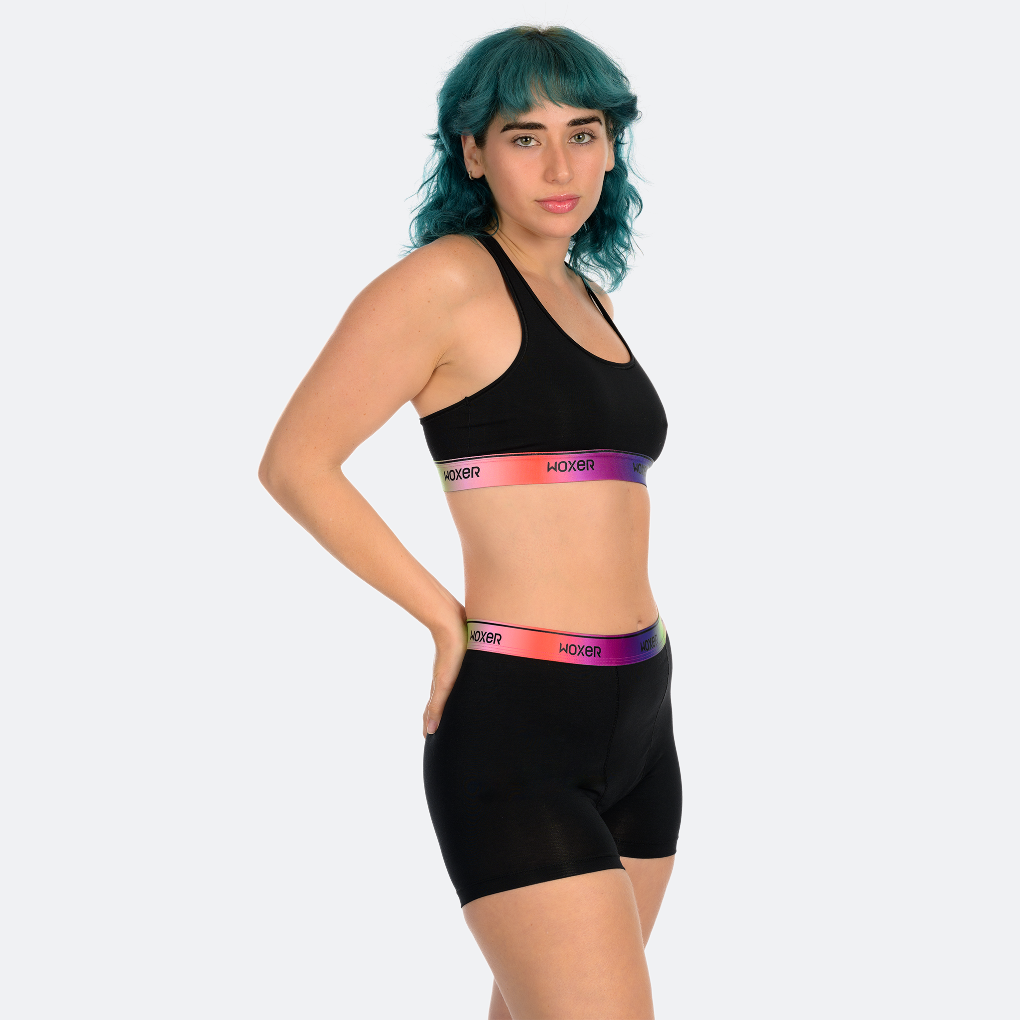 Star High Waisted Oil Slick