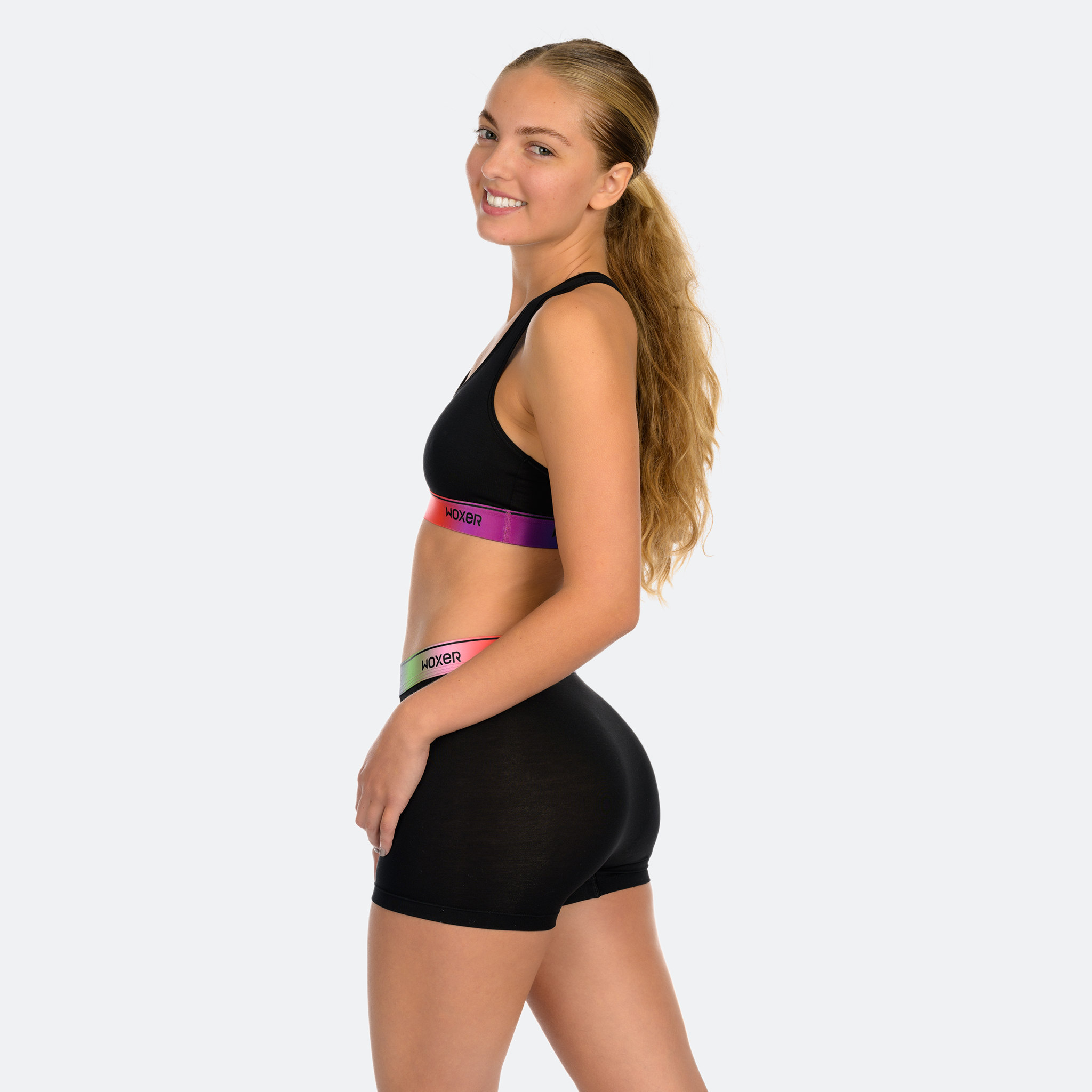 Star High Waisted Oil Slick